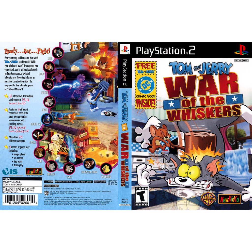 แผ่นเกมส์ PS2 Tom and Jerry in War of the Whiskers   คุณภาพ ส่งไว (CD)
