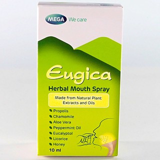 Mega We Care Eugica Herbal Mouth Spray ยูจิก้า เฮอร์บอล เม้าท์ สเปรย์ 10 mL