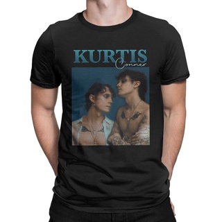 เสื้อยืดแขนสั้น คอกลม ผ้าฝ้าย พิมพ์ลาย Kurtis Conner สไตล์คลาสสิก สําหรับผู้ชาย