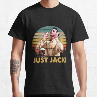 เสื้อยืดโอเวอร์ไซส์ใหม่ เสื้อยืด ผ้าฝ้าย 100% พิมพ์ลาย Will And Grace Just Jack สไตล์วินเทจ สําหรับผู้ชาย Loaiee47Dnpkbk