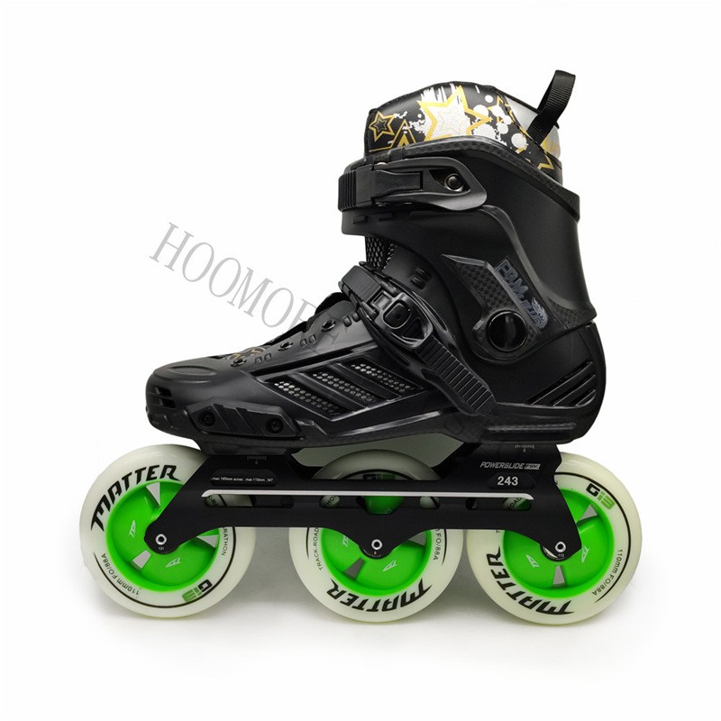 โรลเลอร์สเกต White Black Roller Skates atines Rocker owerslide leasure