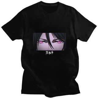 Tee เสื้อขาว เสื้อยืด ผ้าฝ้าย พิมพ์ลายอนิเมะ Sebastian Ciel Phantomhive แฟชั่นฤดูร้อน สําหรับผู้ชาย