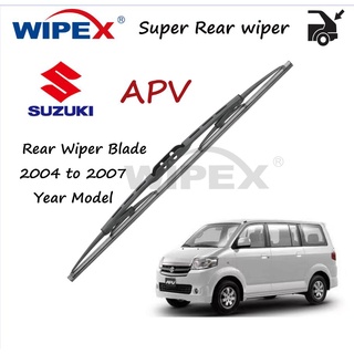 (ของแท้) ใบปัดน้ําฝนด้านหลัง สําหรับ Suzuki APV 12T 2004 ถึง 2007 ปี A P V (ยาง + กรอบ)