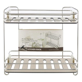 ว๊าว🍟 ชั้นวางของสเตนเลส 2 ชั้น AQ-3150A2 ชั้นวางของในครัว KITCHEN RACK AQ-3150A2 STAINLESS STEEL 2-TIER