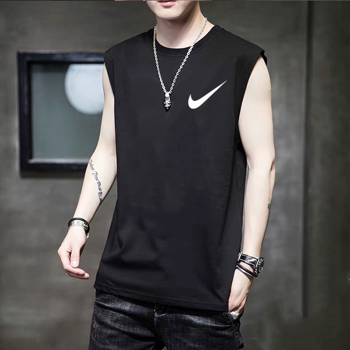 เสื้อแขนกุดคอกลมแฟชั่นสำหรับผู้ชาย B0012