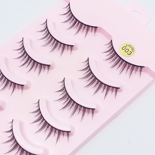 KUIKE Store ขนตาปลอมธรรมชาติญี่ปุ่น Cos Eyelash Little Devil เครื่องมือแต่งหน้าประจำวัน 5 คู่