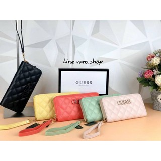 Guess Quilted Long Wallet