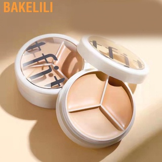 Bakelili Face Skin Concealer Tricolor Spots Cover Cream for Covering Marks Dark Circles Under Eyes