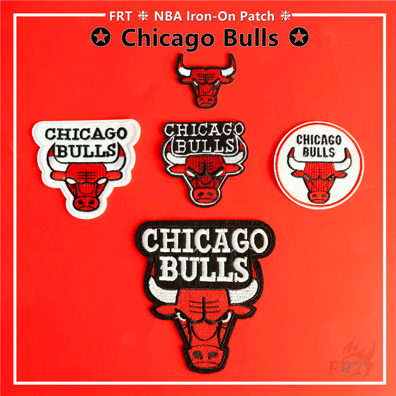 Chicago Bulls - Nba Eastern Team แผ่นแพทช์เหล็ก Diy สําหรับเย็บปักตกแต่งเสื้อผ้า 1ชิ้น