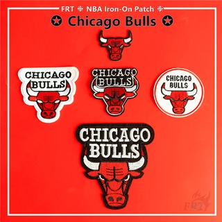 Chicago Bulls - Nba Eastern Team แผ่นแพทช์เหล็ก Diy สําหรับเย็บปักตกแต่งเสื้อผ้า 1ชิ้น