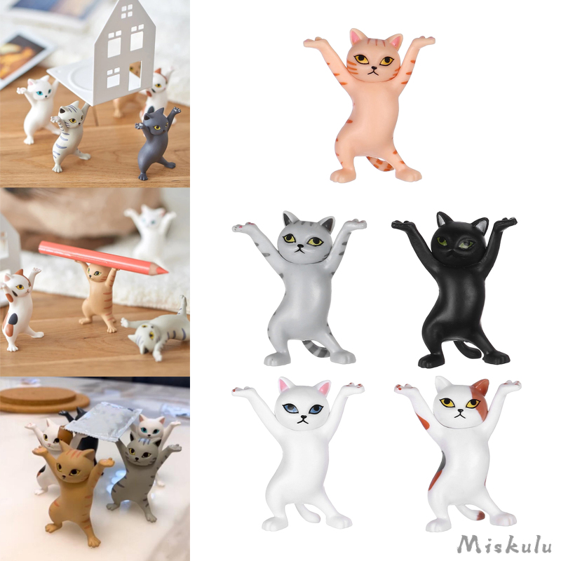 5ชิ้น Cat Bracket Memorial Christmas Tree Home อุปกรณ์ของขวัญสําหรับตก ...