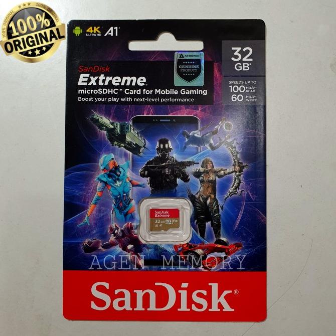 SanDisk Extreme Micro SD 32GB + Adattatore – Scheda Memoria Per Action Cam, 4K, UHS-I, C10