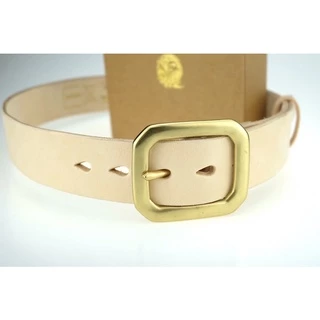 เข็มขัดหนังวัวฟอกฝาด Italy leather vegetable tanned full grain BATADOR(IDปลายดาบ)