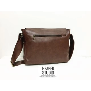 HEAPER ROSS กระเป๋าหนัง PU คุณภาพ สะพายข้าง ใส่ A4 โน้ตบุ้ค14นิ้ว crossbody business bag