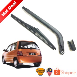 Perodua Kancil FULL SET แขนที่ปัดน้ําฝนด้านหลัง พร้อมใบปัดน้ําฝนด้านหลัง ที่ปัดน้ําฝนกระจกหลัง Kancil Lampu Bulat