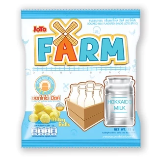 ๋Joto Farm โจโต้ ฟาร์ม ขนมอบกรอบ 3 รสชาติ 12 กรัม ยกแพ็ค แพ็คละ 12 ห่อ