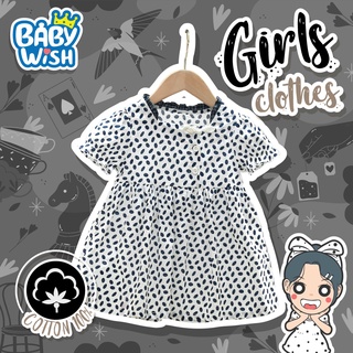 Baby Wish🤍ชุดเดรสแฟชั่นสไตล์สาวเกาหลีสำหรับเด็กผู้หญิง 2สี