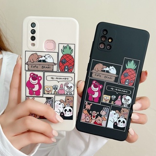 For Infinix Hot 11 10 9 Play 12i 11s NFC 10s 10i 10T Note 12 G96 8 10 Smart 4 5 6 Plus HD Tecno Spark 6 Go  POP 5 LTE 8C Cute Bear Soft Case Full Cover FK48