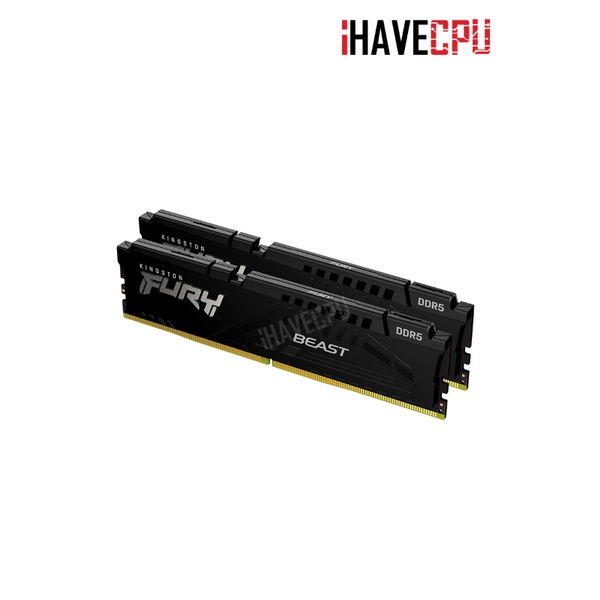 iHAVECPU RAM (แรม) KINGSTON FURY BEAST 32GB (16x2) DDR5 5600MHz BLACK (KF556C40BBK2-32)