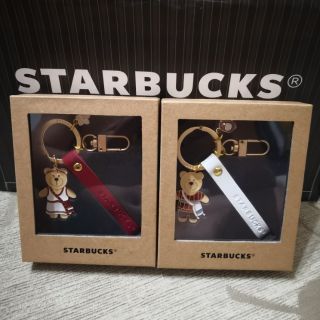 พวงกุญแจหมีคู่ชาวเขา 2019 Starbucks Thailand Keychain Hill Tribe