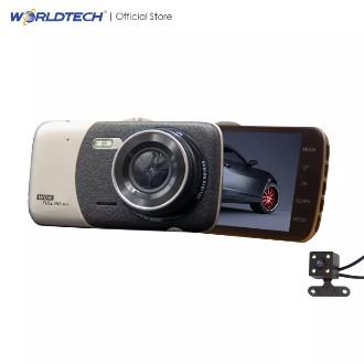 Worldtech รุ่น WT-NEW474DVR-19 กล้องติดรถยนต์ กล้องหน้ารถ เมนูภาษาไทย Full HD แถมฟรี!! กล้องถอยหลัง