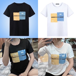 💙พร้อมส่ง💙 สย010 เสื้อยืดสกรีนลาย สี่เหลี่มเหลือง น้ำเงิน เสื้อยืดพิมลาย เสื้อยืดราคาถูก เสื้อยืดใส่สบาย เสื้อยืดสีพื้น