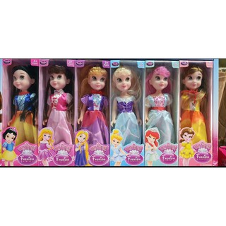 firstbuy_ตุ๊กตาชุดรวมเจ้าหญิง 6 ตัว ตุ๊กตาเจ้าหญิง Disney Princess ขนาดสูง 9 นิ้ว ขยับแขน-ขาได้ (งานสวย)