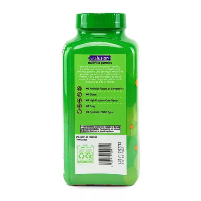 Vitafusion MultiVites Gummy Vitamin Multivitamin สหรัฐอเมริกา เหนียว วิตามิน วิตามินรวมสำหรับผู้ใหญ่
