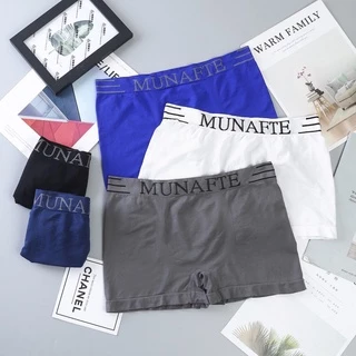 กางเกงชั้นในชาย บ็อกเซอร์MUNAFIE Boxer A19 บ็อกเซอร์ชาย ไร้รอยต่อ ขาเหลี่ยม สินค้าพร้อมส่ง