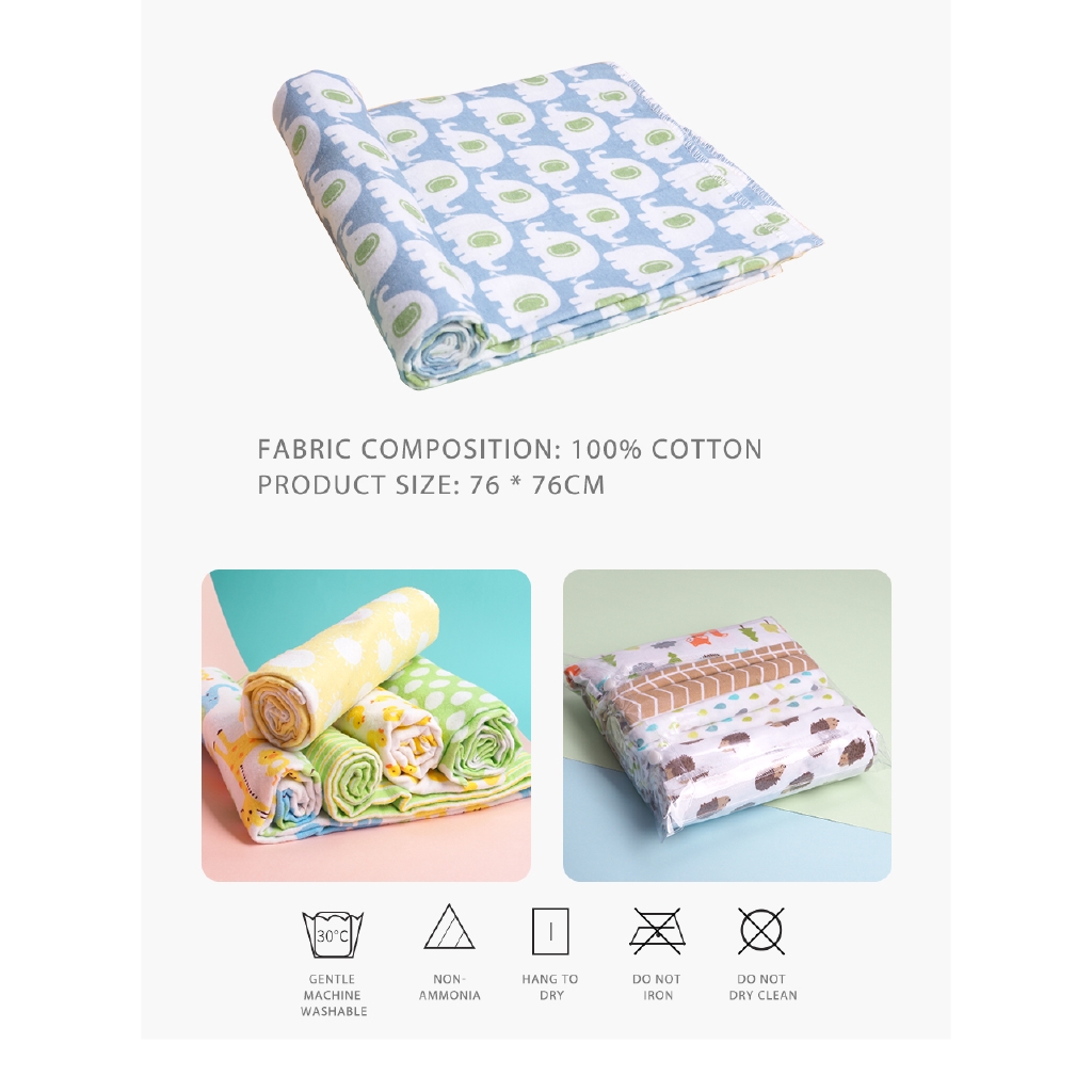 4Pcs/Lot Muslin 100 Cotton Flannel Baby Swaddles Soft Newborns
