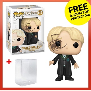 Funko Pop Harry Potter - Draco Malfoy with Whip Spider 117 ฟิกเกอร์ไวนิล พร้อมตัวป้องกัน