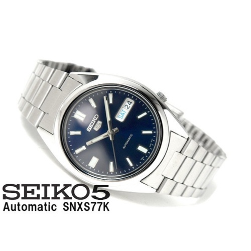 Seiko 5 Sport Automatic นาฬิกาข้อมือผู้ชาย สายแตนเลส สีเงิน  รุ่น SNXS77,SNXS77K,SNXS77K1
