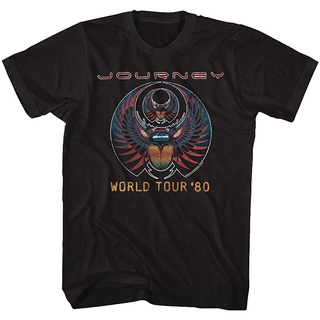 เสื้อยืด พิมพ์ลายวงร็อคเวิลด์ทัวร์ 1980 Journey 1973 สไตล์อเมริกันS-5XL