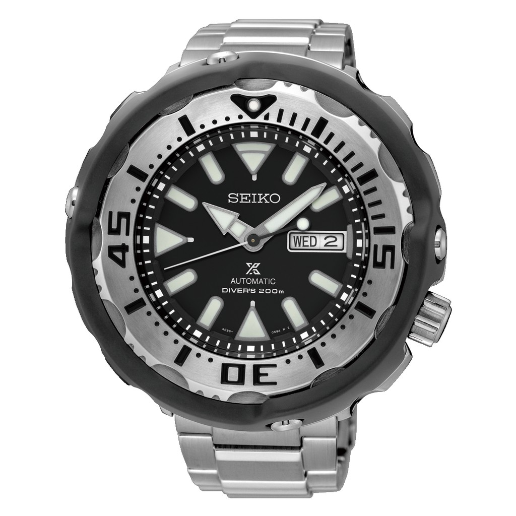 SEIKO Prospex Automatic Diver's 200M นาฬิกาข้อมือผู้ชาย สายสแตนเลส รุ่น SRPA79K1