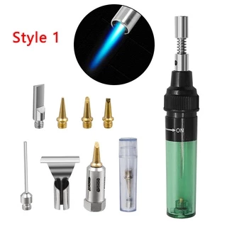 หัวแร้งเชื่อมบัดกรีแก๊สบิวเทน 1300 C แบบไร้สาย DIY