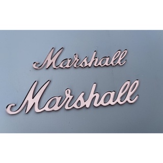 โลโก้ลำโพงmarshallสีชมพู