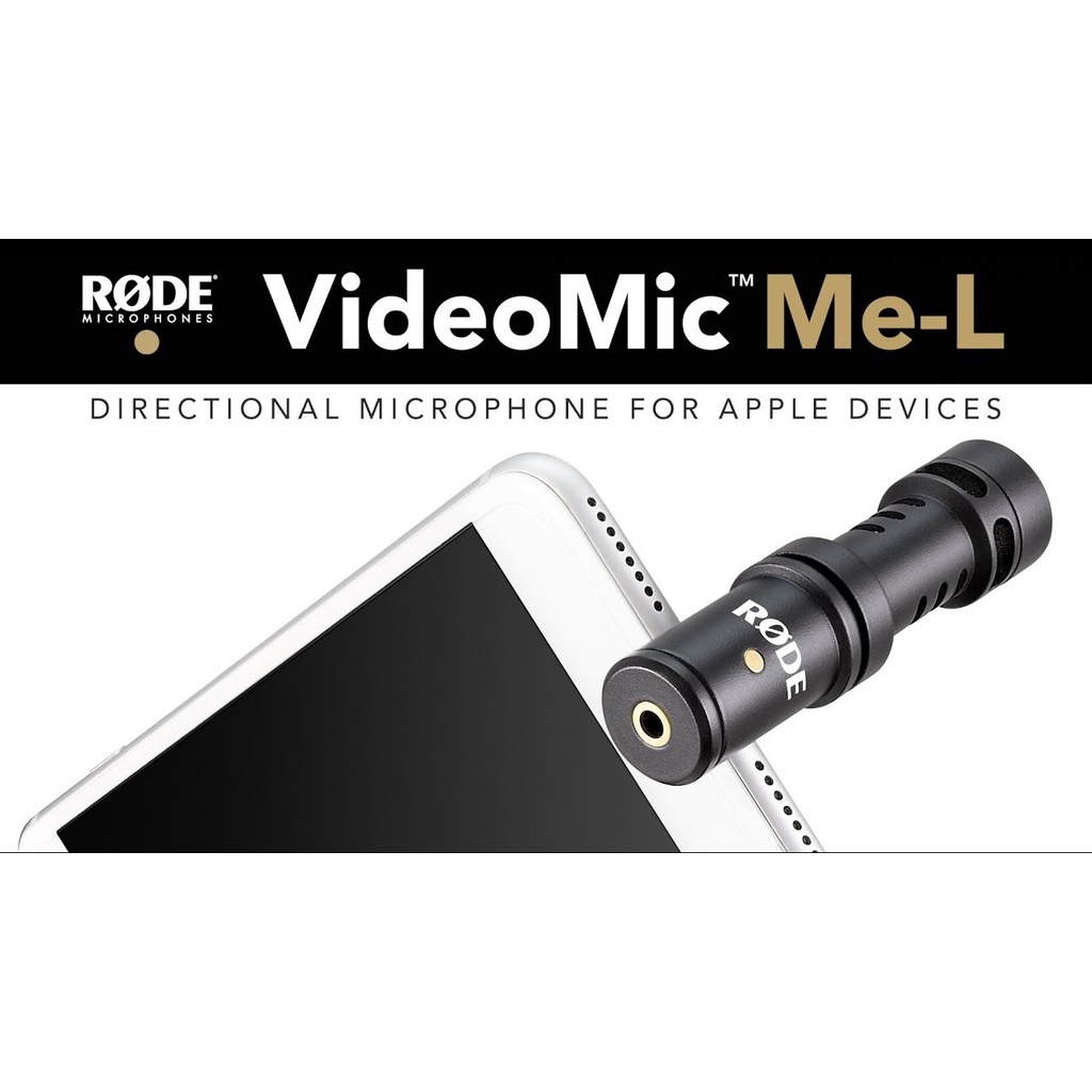 Rode VideoMic Me (Me-C / Me-L) ไมค์โครโฟน สำหรับมือถือ ใช้งานได้ง่าย สินค้าประกันศูนย์ไทย 2 ปี