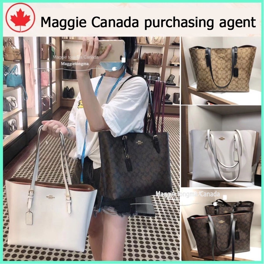 #MaggieCanada# ของแท้ 100% Coach 1665 zipper bag shopping bag tote bag กระเป๋าสะพายข้าง