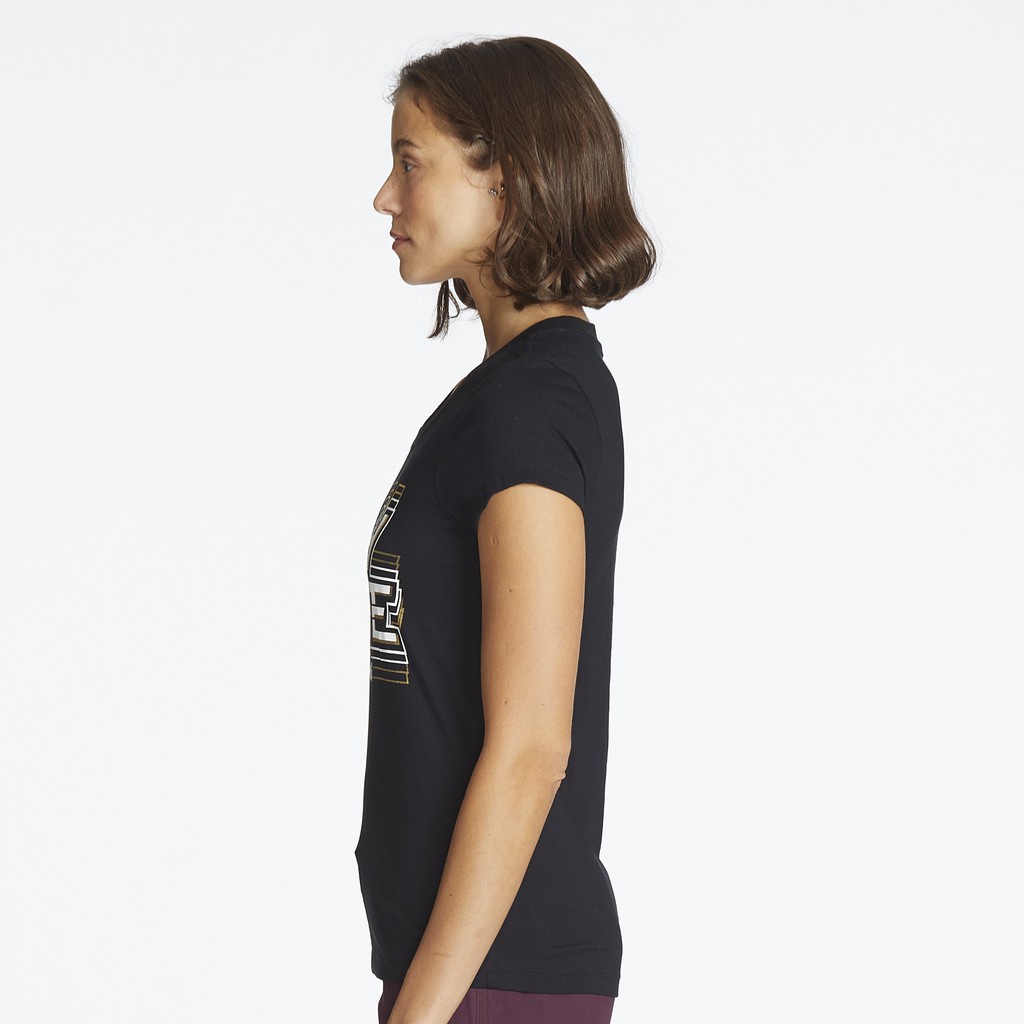 ◎☬❁BODY GLOVE Women's Premium Tee T-Shirt เสื้อยืด ผู้หญิง สีดำ-011