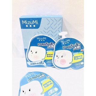 [ยกกล่องx6ซอง] Mizumi Peptide Acne Gel 4g.  มิซึมิ เปปไทด์ แอคเน่ เจล เจลแต้มสิว สูตรเร่งด่วย 4 กรัม.