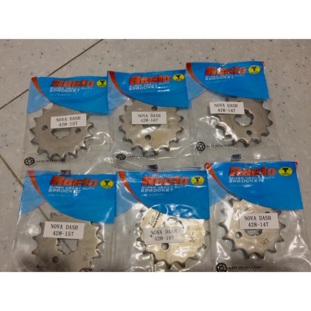 Honda Nova Dash Winner Sonic CBR150 CB150R Sprocket - 13T 14T 15T 16T 17T มาตรฐาน 428