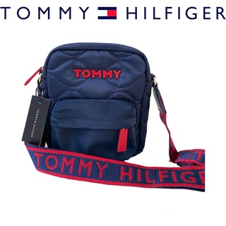 กระเป๋า Tommy Hilfiger Crossbody ไนลอนสีกรม Unisex✅แบรนด์แท้100% 📦ส่งฟรี