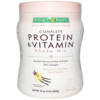 Natures Bounty, Optimal Solutions, Complete Protein &amp; Vitamin Shake Mix