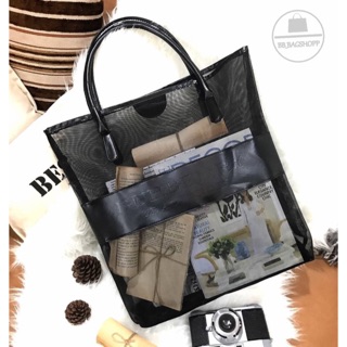 Burberry Fragrances Tote Bag พรีเมี่ยมกิฟ สีดำ