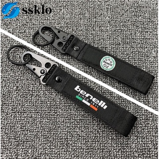 (Ssklo) จัดส่งฟรี Benelli การปรับเปลี่ยนรถจักรยานยนต์พวงกุญแจพวงกุญแจ Keyring พวงกุญแจเย็บปักถักร้อยสายคล้องรถจักรยานยนต์ Aeccessories TNT135 TNT300 TNT600 BJ300 TRK502 Leoncino 500 Leoncino 250 BN