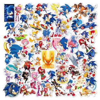 สติ๊กเกอร์กันน้ํา sonic the hedgehog น่ารัก 50 ชิ้น