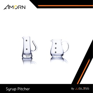 JJGLASS - (AMORN ) Syrup Pitcher -  เหยือก เหยือกน้ำ ขวดไวน์ โถไวน์  โถใส แก้วใส