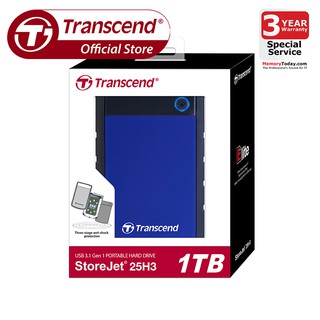 Transcend External Hard Drives StoreJet 25H3 1TB / Navy Blue (TS1TSJ25H3B)