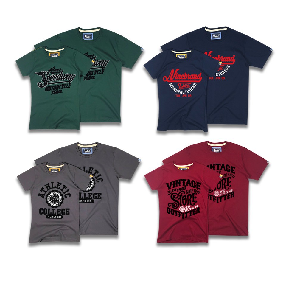 9nine เสื้อสกรีนกำมะหยี่ รุ่น VL460