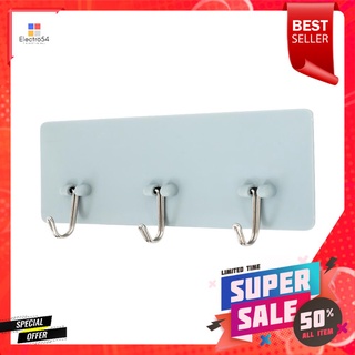 ขอแขวนเทปกาว 3 ตะขอ PLIM สีฟ้าSELF-ADHESIVE HOOK WITH 3 HOOKS PLIM BLUE